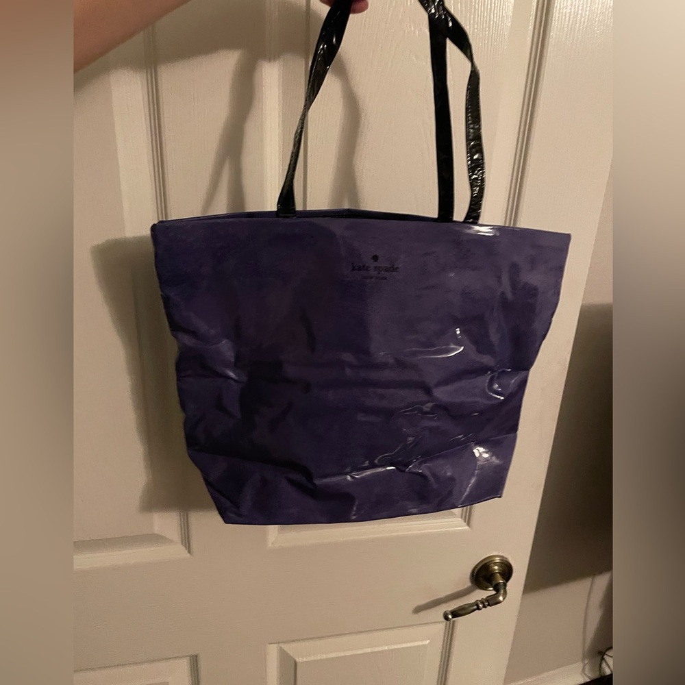 RARE vintage used Kate Spade Rock the Casbah Purple Tote Bag - Picture 5 of 12